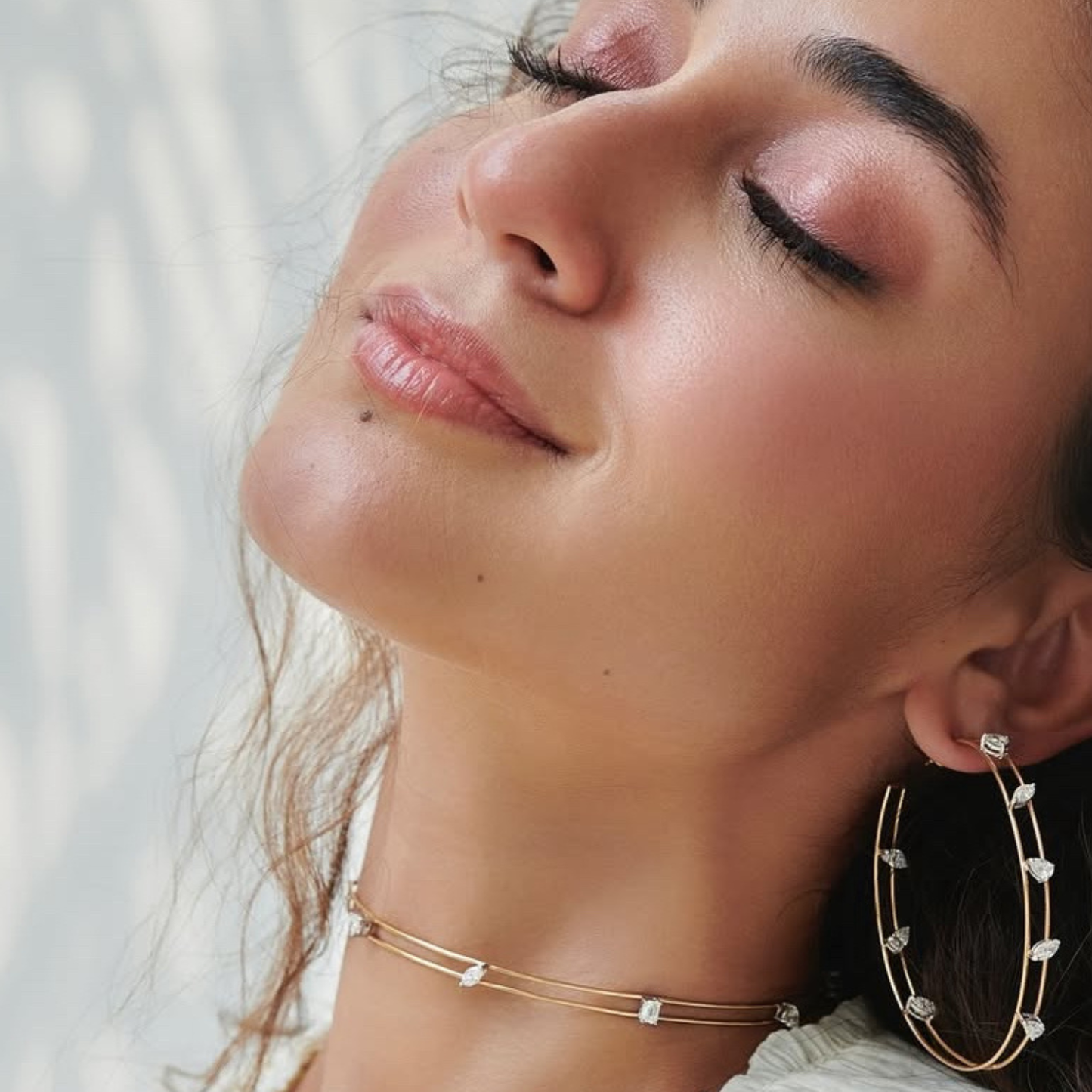 Escape Pear & Marquise Diamond Choker