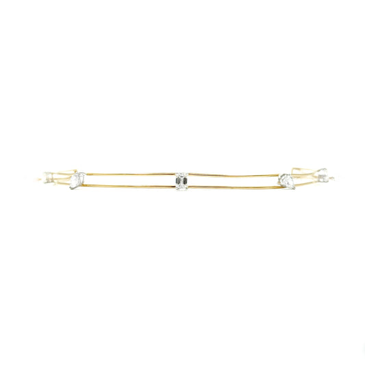 Escape Diamond Double-Line Necklace