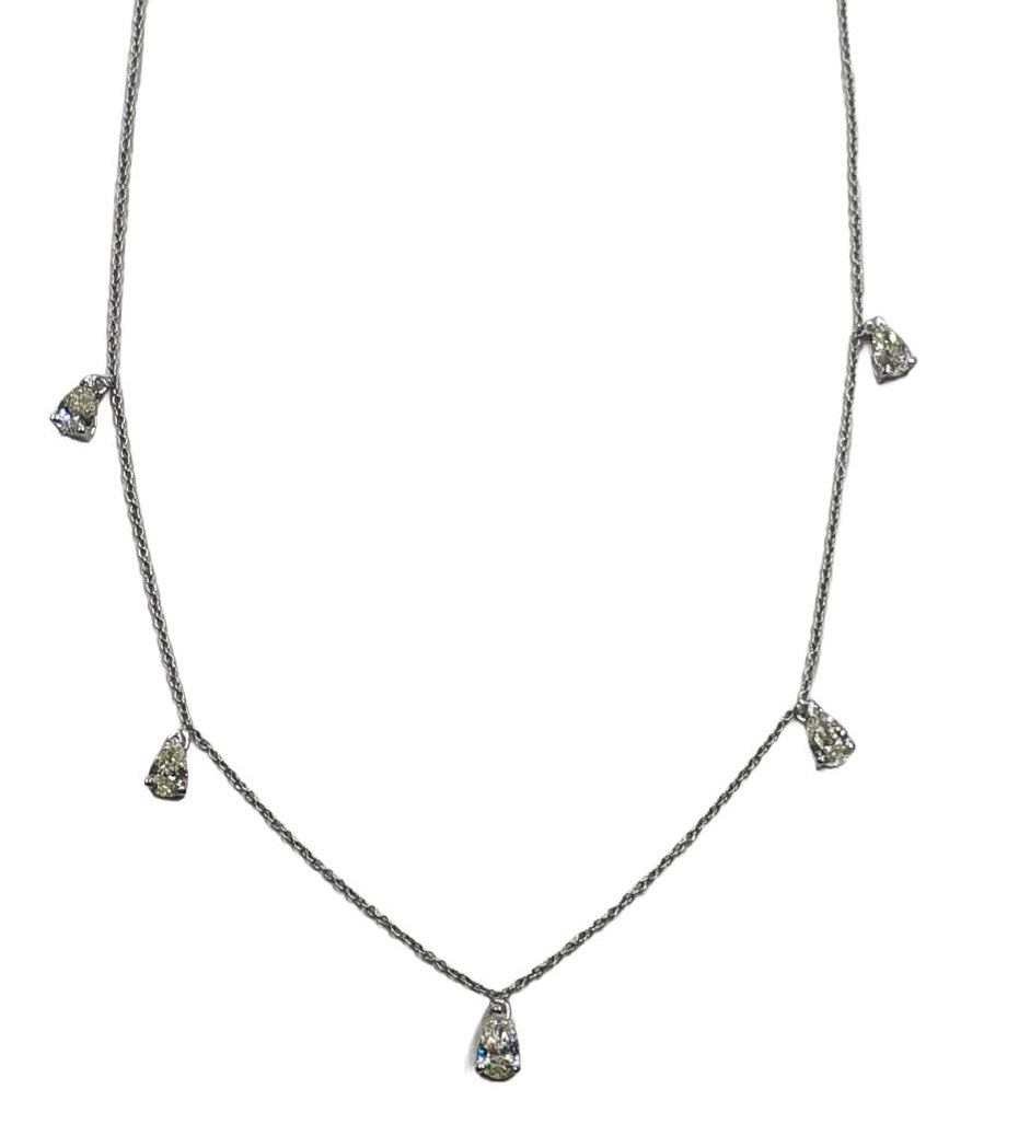 Bloom Teardrop Diamond Necklace