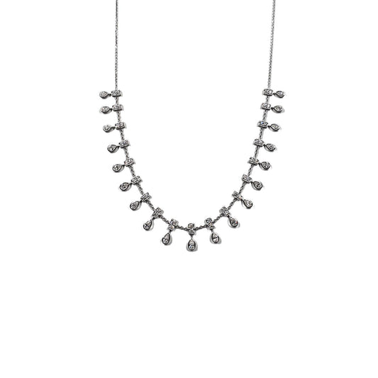 Bloom Teardrop Diamond Necklace