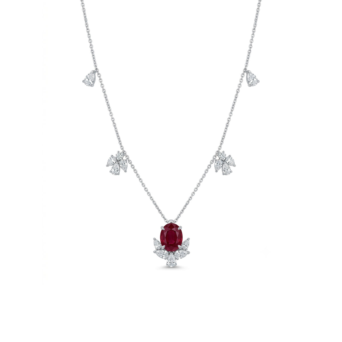 Ruby Bloom Necklace
