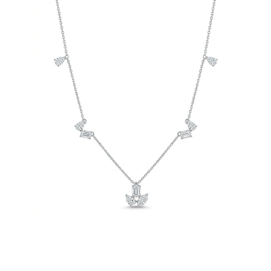 Bloom Emerald Cut Necklace
