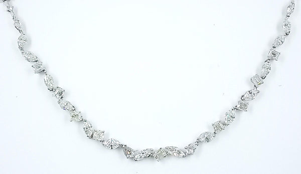 Pear Marquise Cluster Necklace