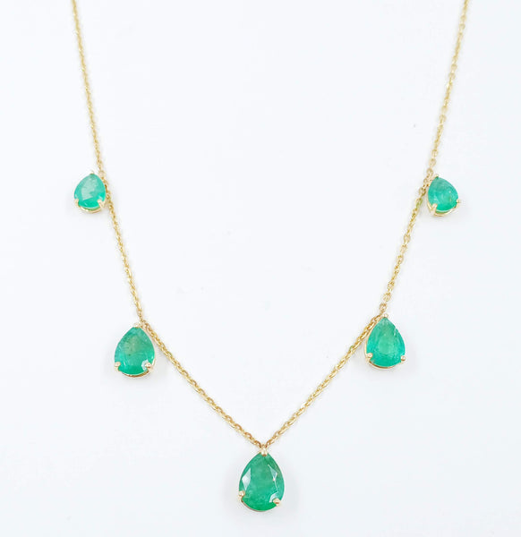 City Light 5 Pear Stackable Necklace