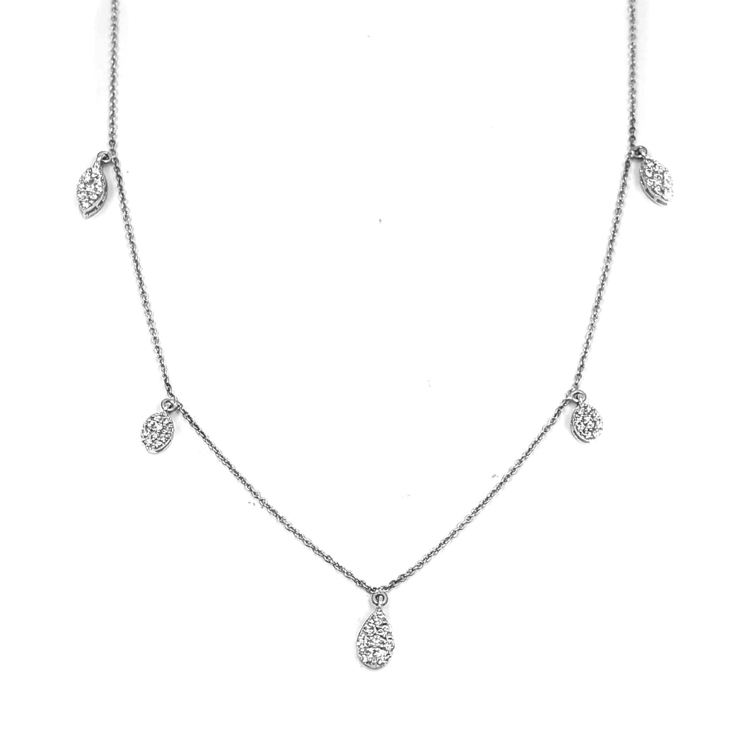 Silver Mix Shape Necklace