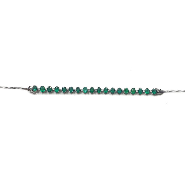 Reform Choker + Bracelet in Emerald