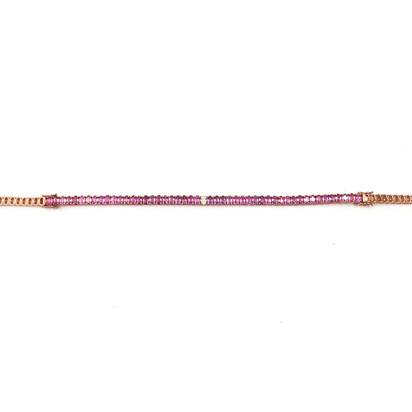 Choker + Bracelet in Pink Sapphire