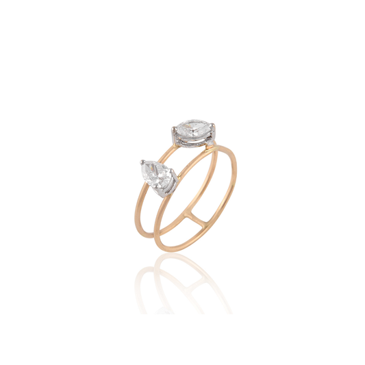 Rewind Dual Diamond Ring