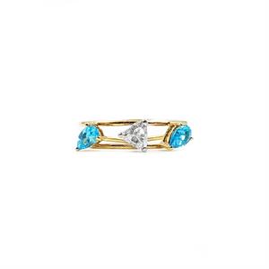 Escape Blue Topaz & Diamond Ring