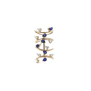Rise Blue Sapphire Floral Ring