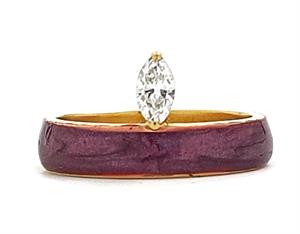 Escape Purple Enamel Diamond Ring