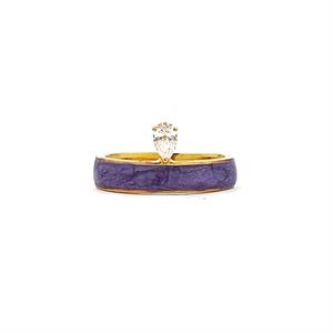 Escape Purple Enamel Diamond Ring