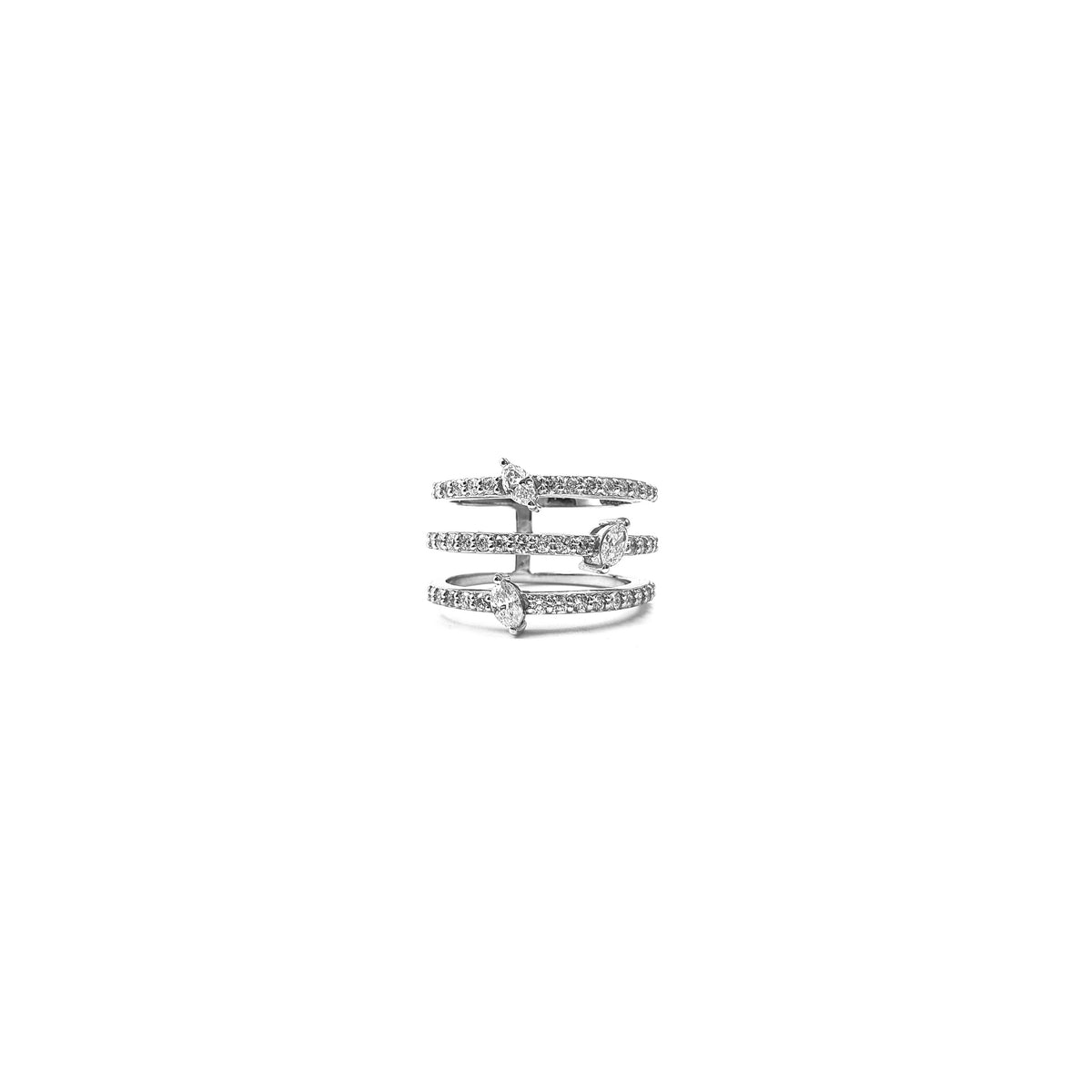 Bloom Diamond Leaf Wrap Ring