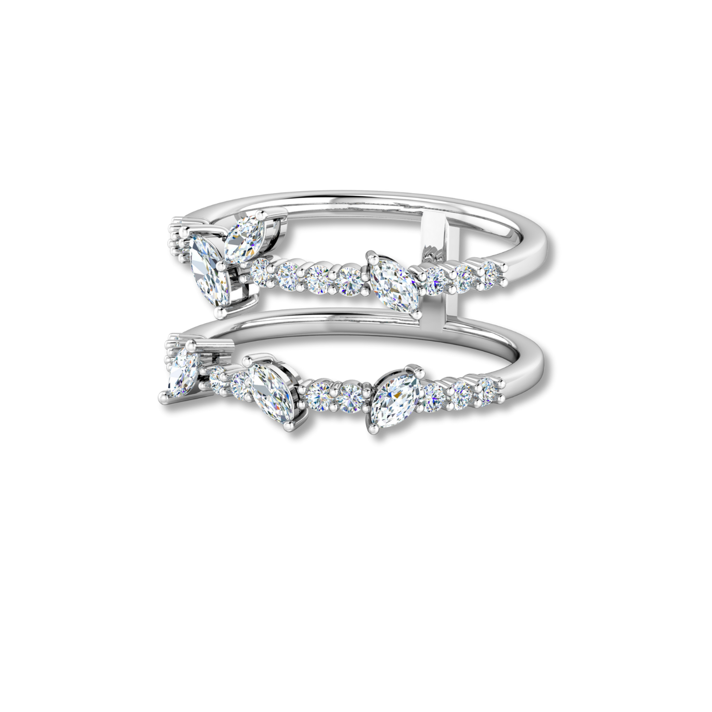 Bloom Open Marquise Diamond Ring