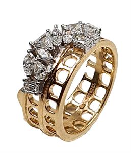 Escape Diamond Statement Ring