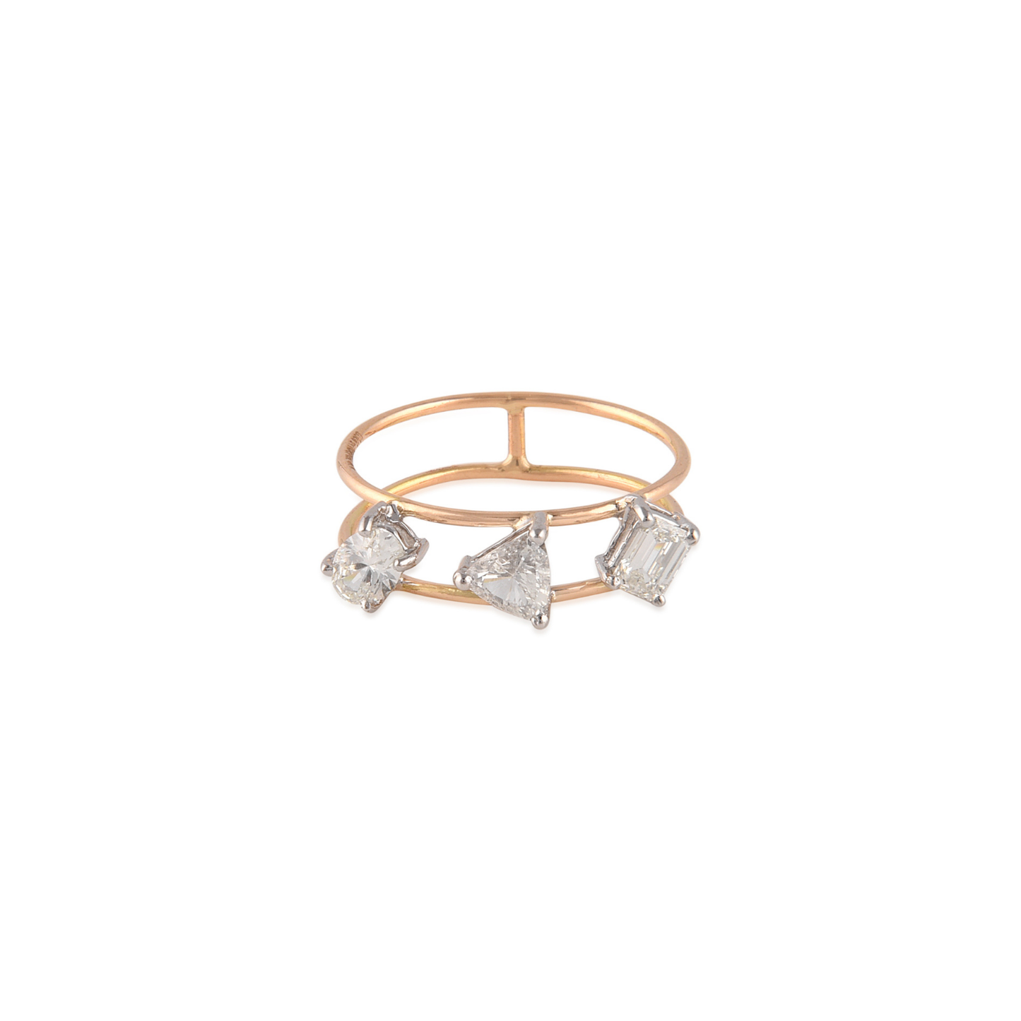 Escape Trio Diamond Open Ring