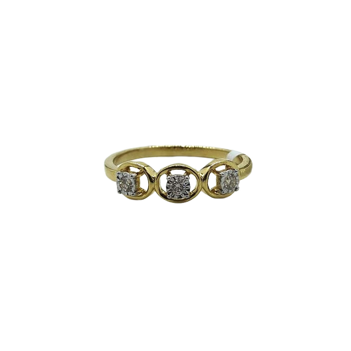 Bloom Triple Diamond Ring