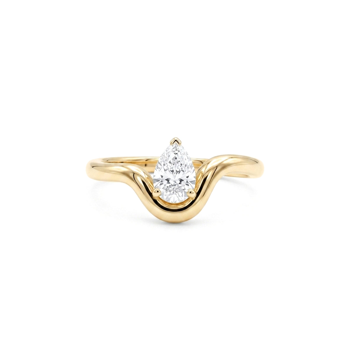 Bloom Pear-Shaped Diamond Ring