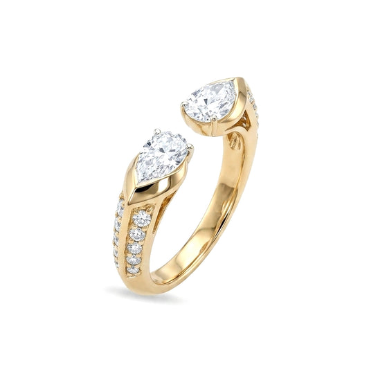 Bloom Double Pear Diamond Ring