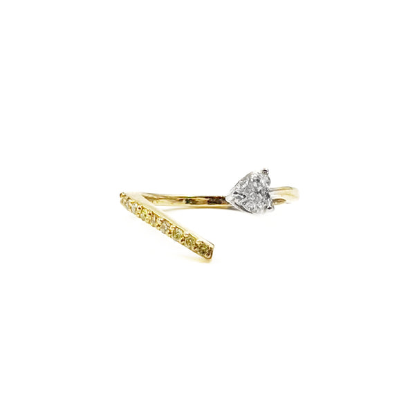 Rise Heart Diamond Ring