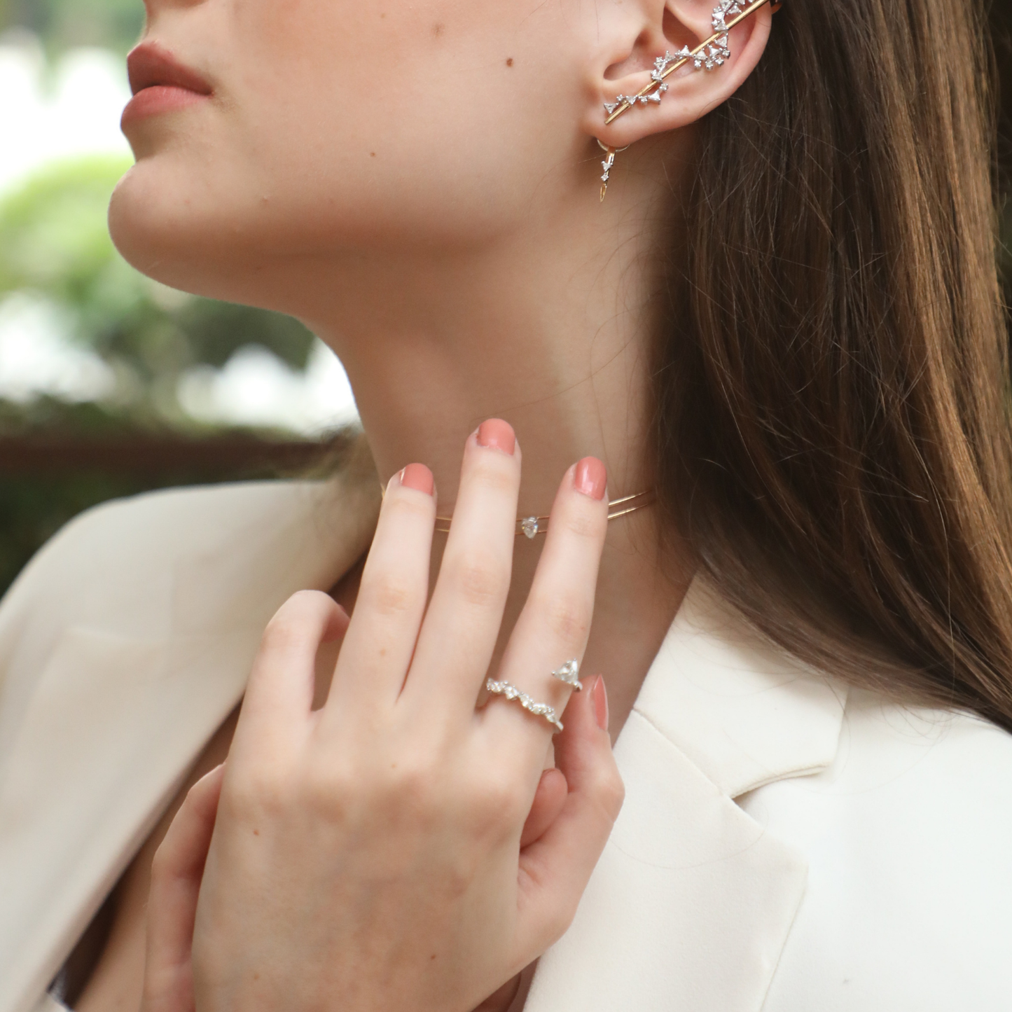 Trillion & Mix Diamonds Ring