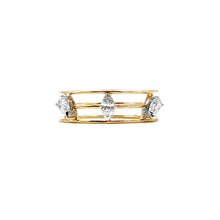 Load image into Gallery viewer, Triple Cord Marquise Pear Ring
