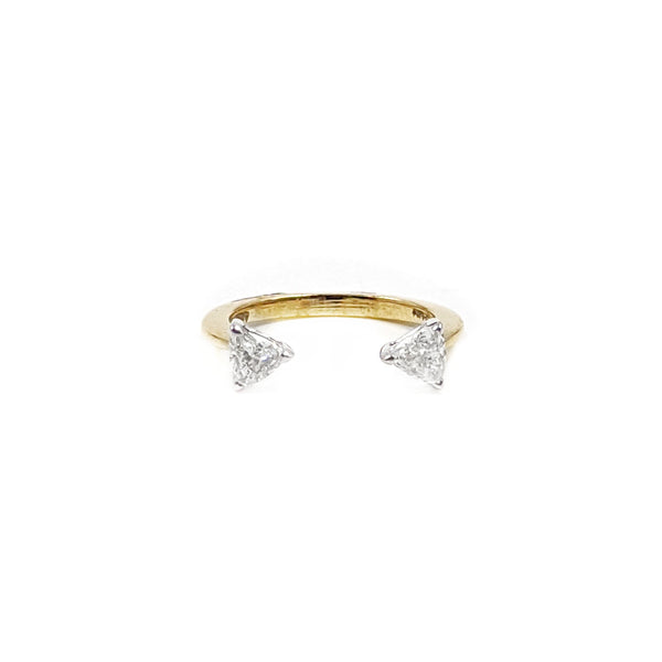 Trillion Diamond Stackable Ring