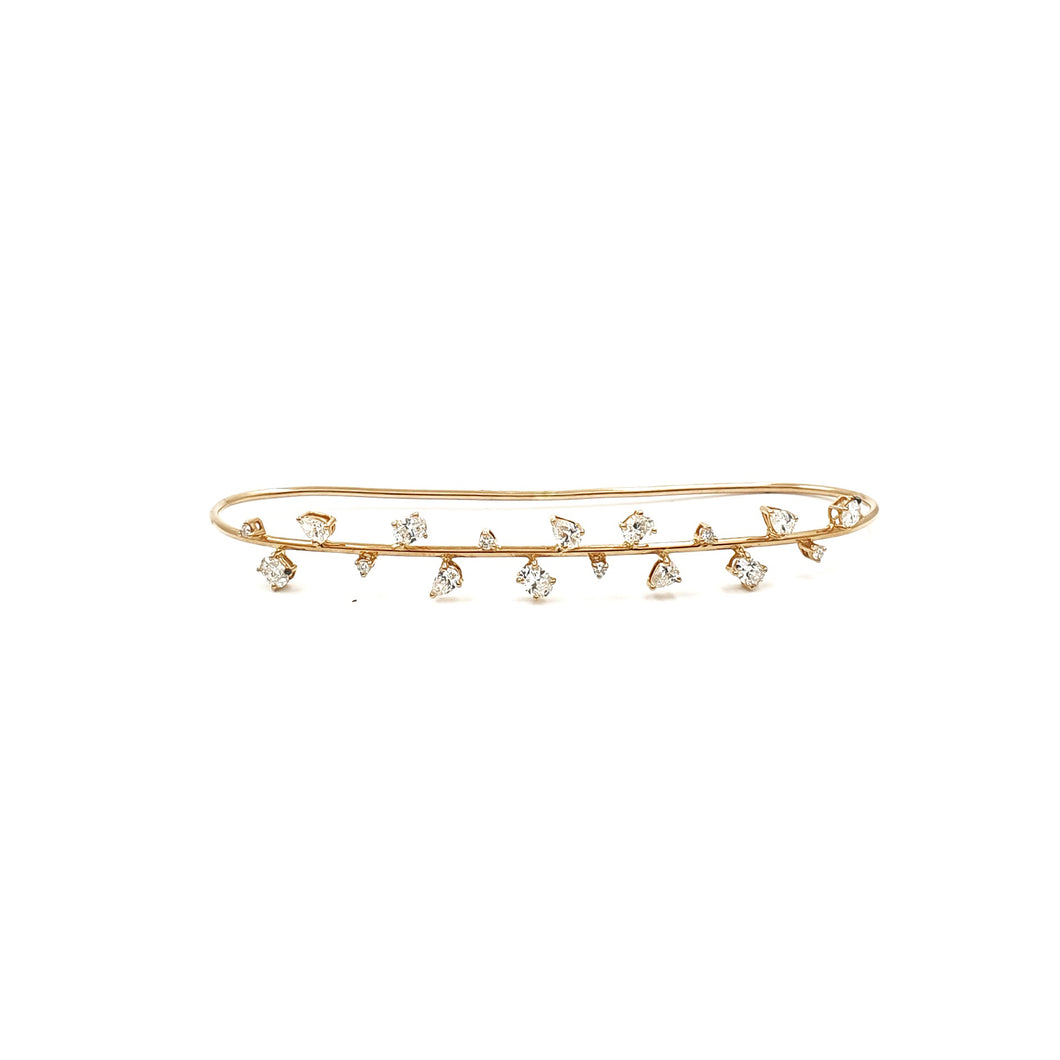 Citylight Diamond Palm Cuff Ring