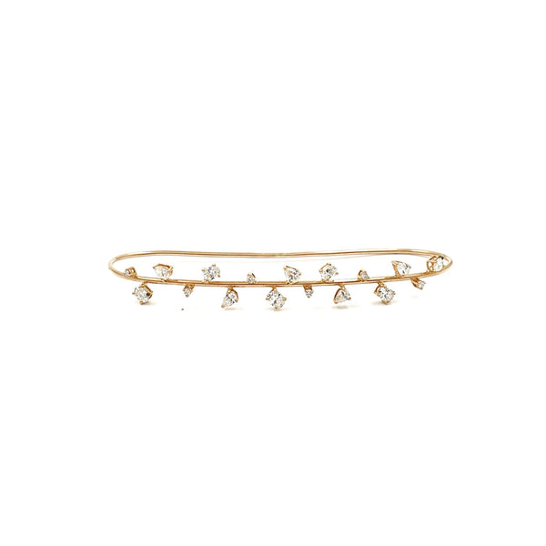 Citylight Diamond Palm Cuff Ring