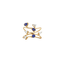 Load image into Gallery viewer, Blue Pear Diamond Ring
