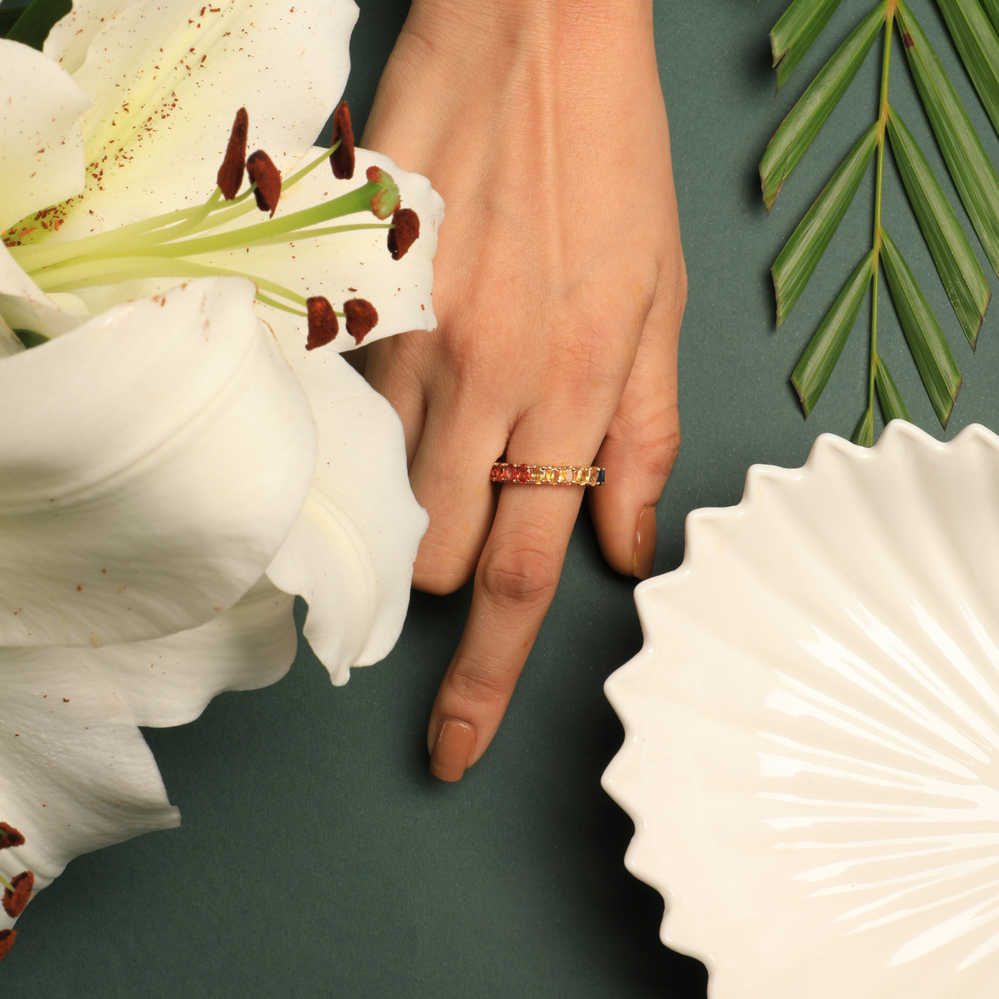 Eternity Band in Sapphire and Ruby