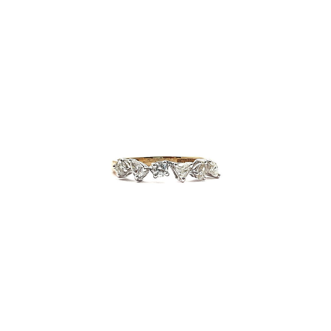 Contemporary Ring- Mixed Diamonds