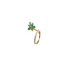 Load image into Gallery viewer, Bloom Ring with Zambian Emerald
