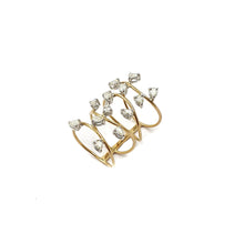 Load image into Gallery viewer, Rise Pear Diamond Double Ring
