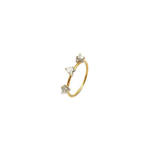 Load image into Gallery viewer, Rise Heart Diamond Hoop Ring
