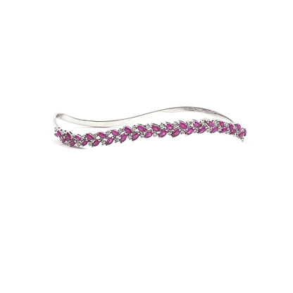 Marquise-Cut Ruby & Diamond Palmcuff