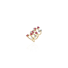 Load image into Gallery viewer, Pear Diamond Double Ring
