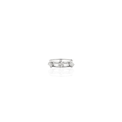 Double Cord Diamond ring