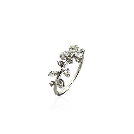 Leafy Diamond Ring