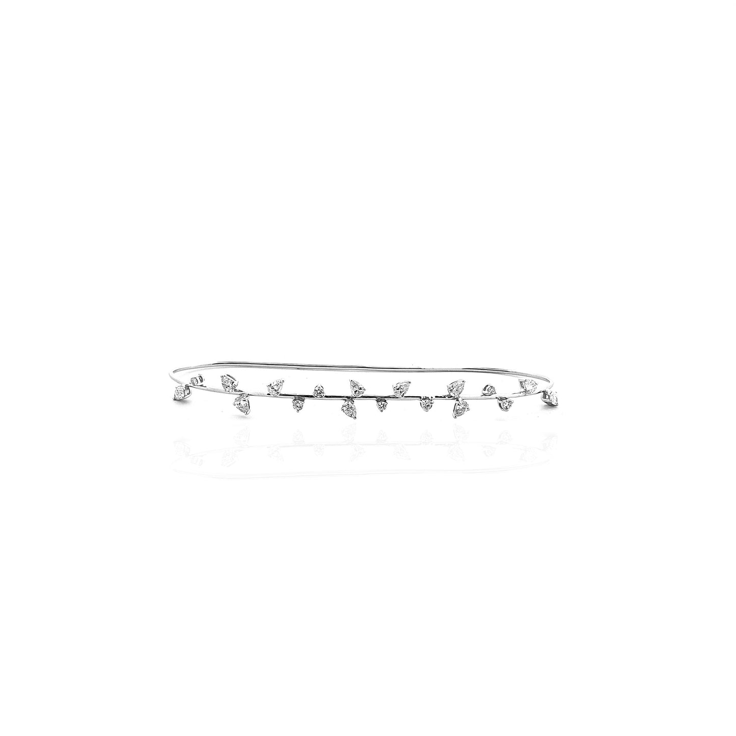 Pear & Round-cut Palm Cuff