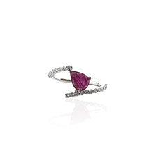 Load image into Gallery viewer, Carved Ruby Ring
