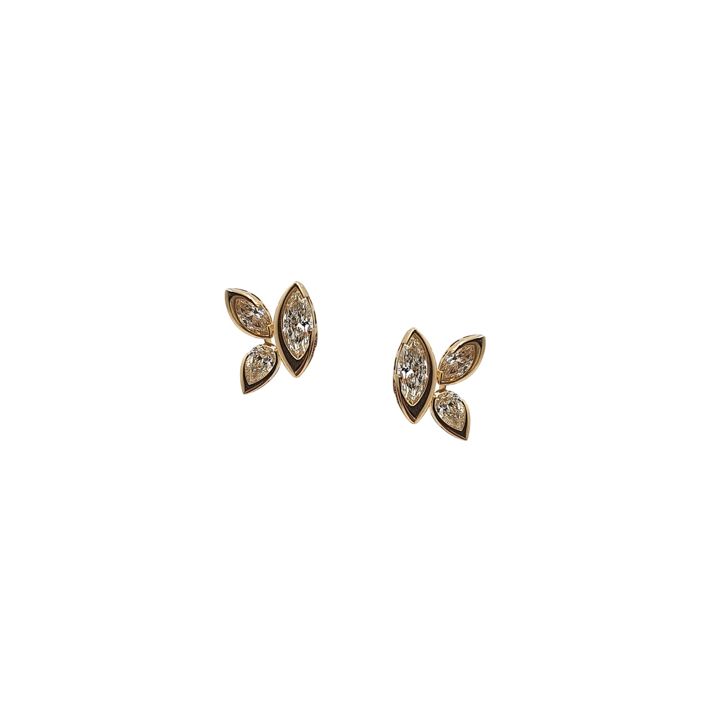 Bloom Mariposa Diamond Stud Earrings