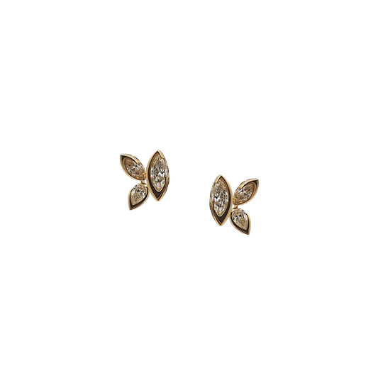 Bloom Mariposa Diamond Stud Earrings