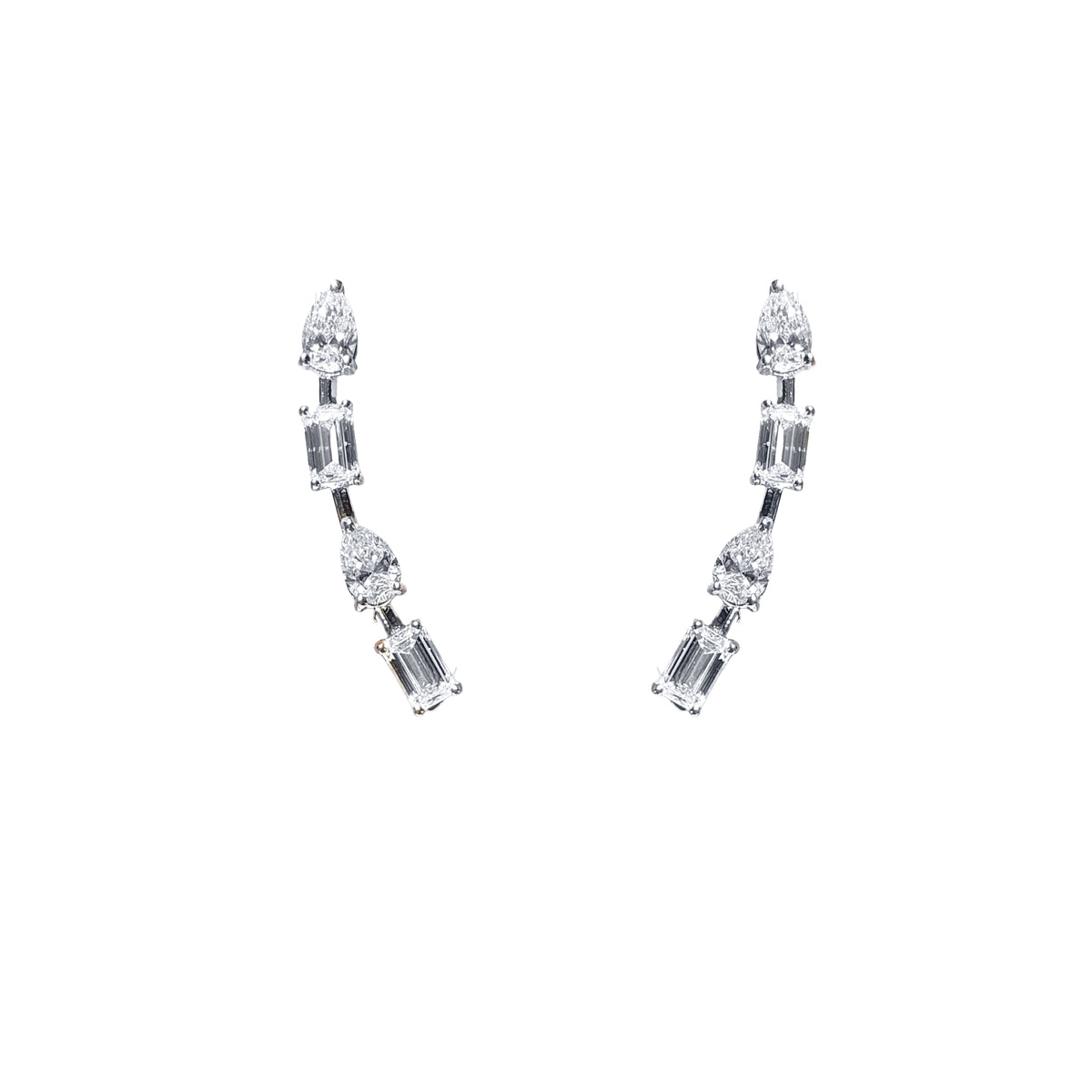 Rise Diamond Drop Earrings