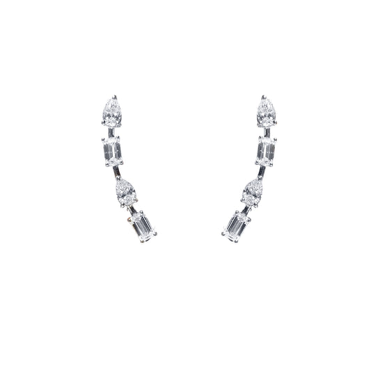 Rise Diamond Drop Earrings