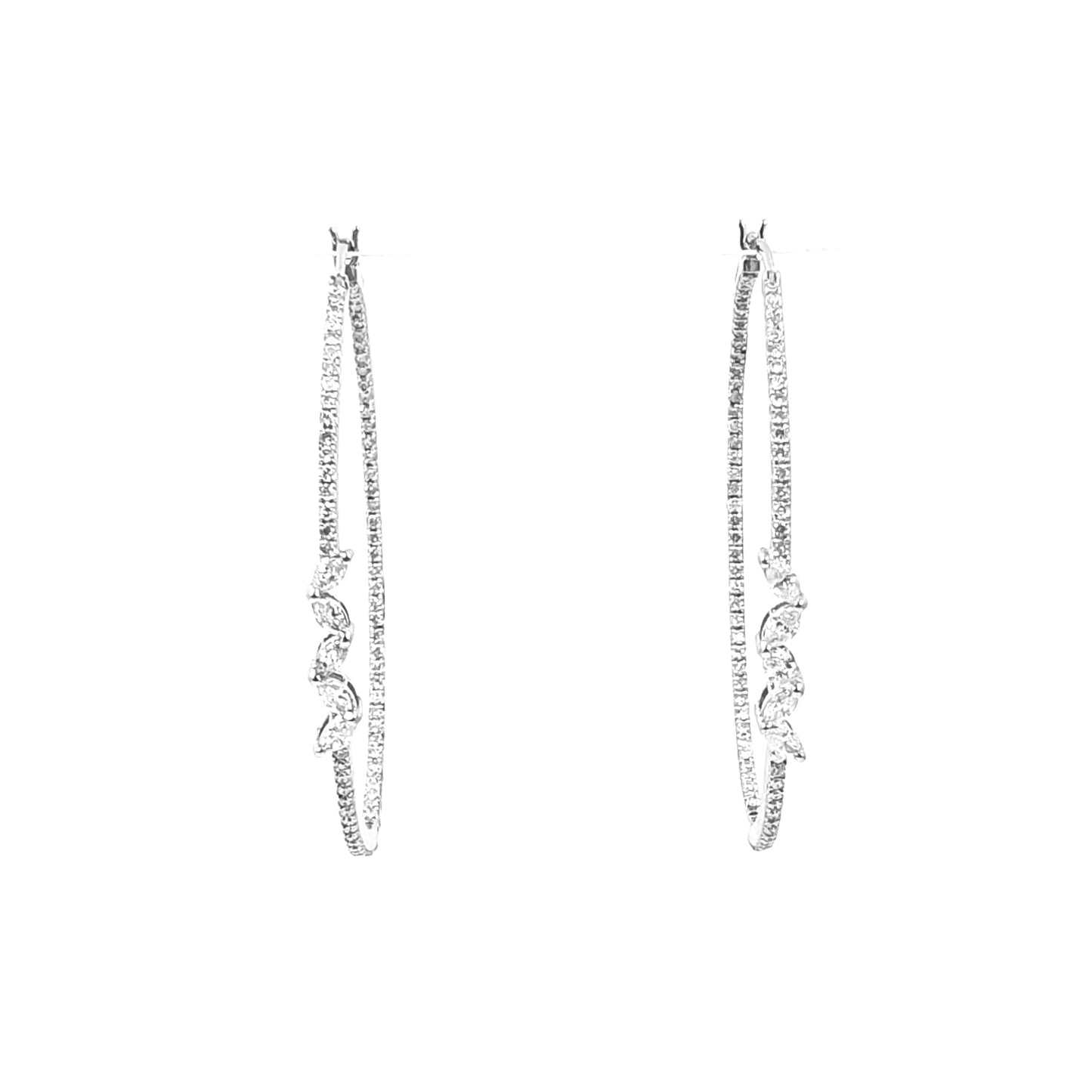 Rise Marquise Hoop