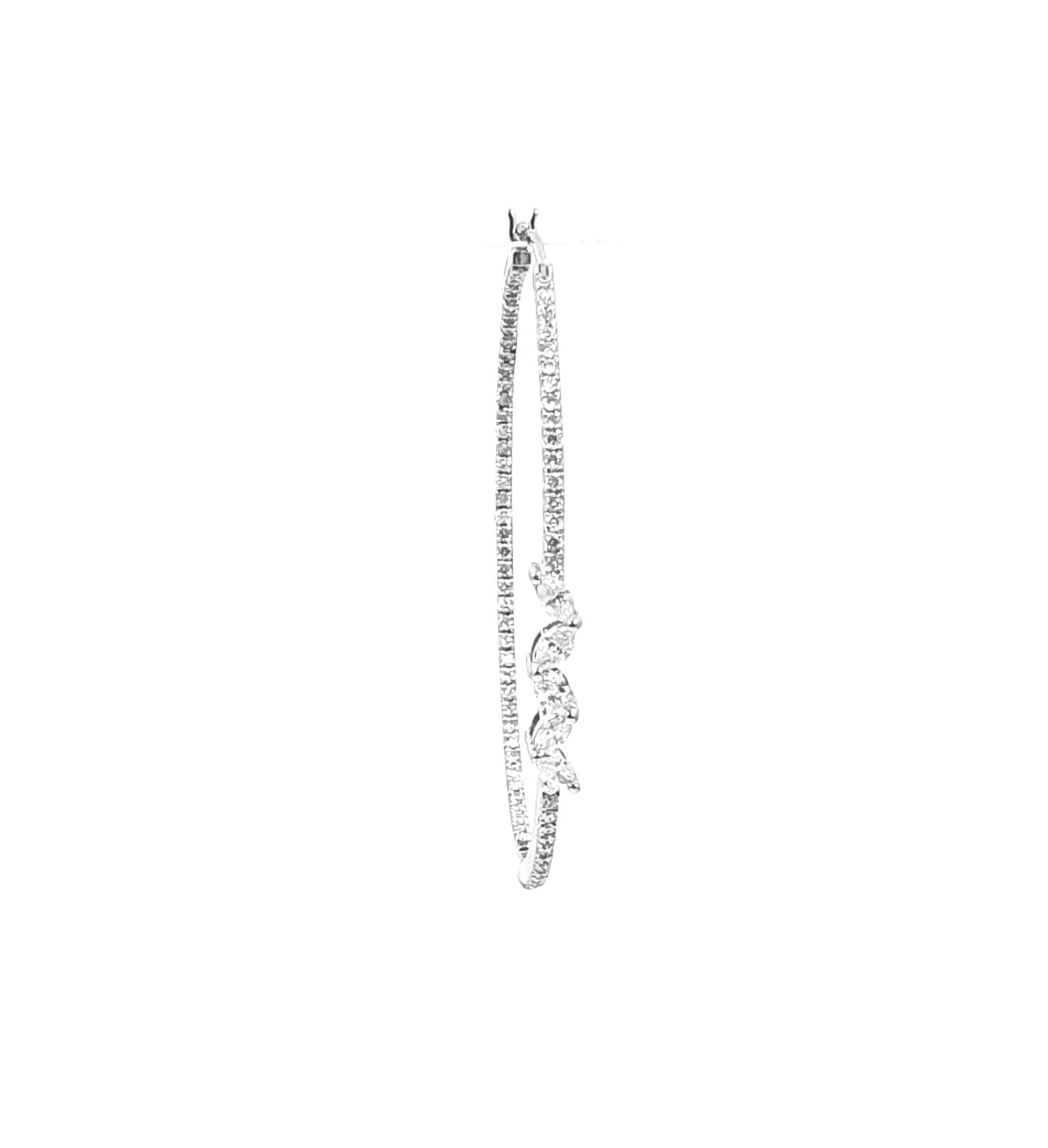 Rise Marquise Hoop