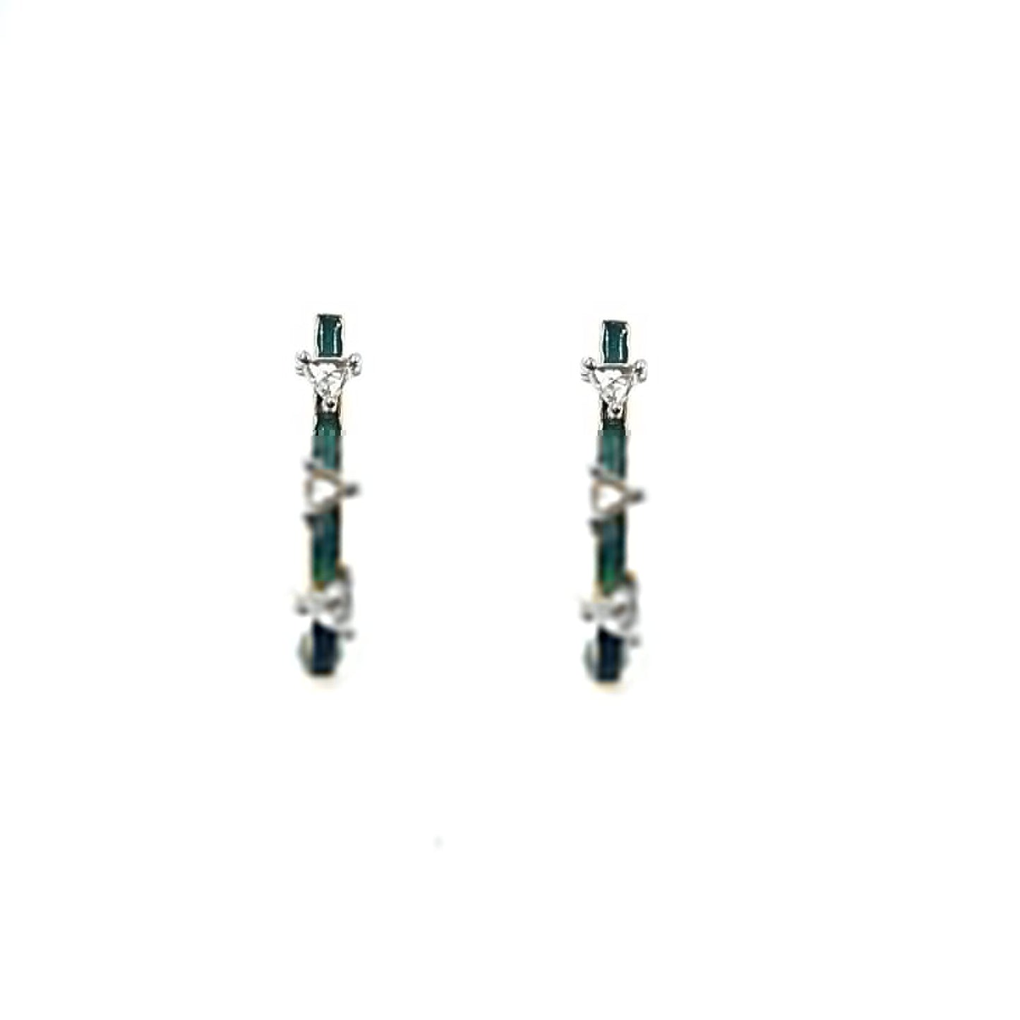 Trillion Shape Trio Earrings
