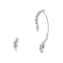 Load image into Gallery viewer, Ear Cuffs, Earcuffs, Diamond Earring, Diamond Ear cuffs Earring, Ear cuff in Yellow Gold, Yellow
