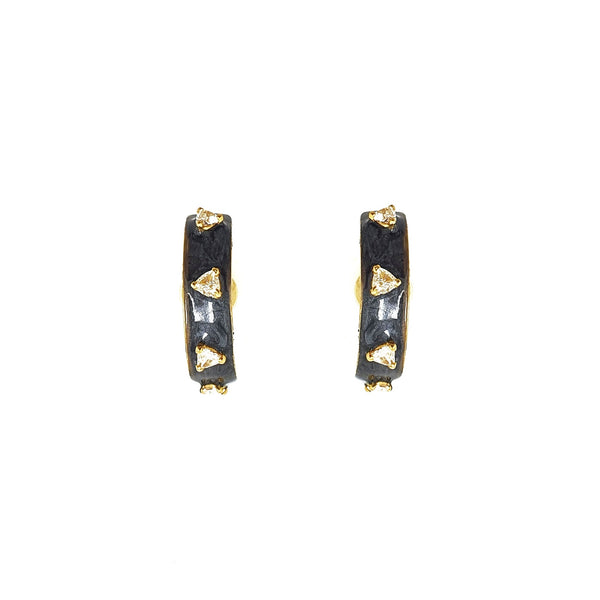 Trilliant Diamond Earring